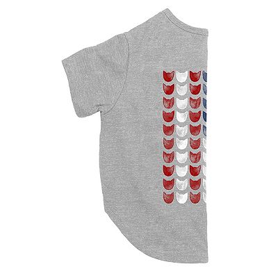 Mad Engine Global Cat American Flag Pet Tee