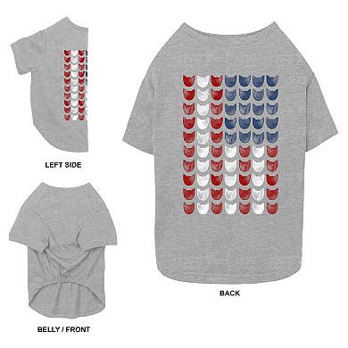 Mad Engine Global Cat American Flag Pet Tee