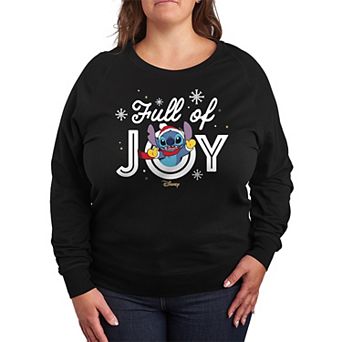 Disney's Lilo & Stitch Plus Size Full Of Joy French Terry Long Sleeve Tee