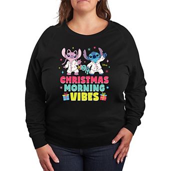 Disney's Lilo & Stitch Plus Size Christmas Morning French Terry Long Sleeve Tee