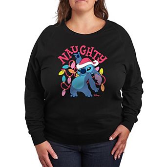 Disney's Lilo & Stitch Plus Size Naughty List French Terry Long Sleeve Tee