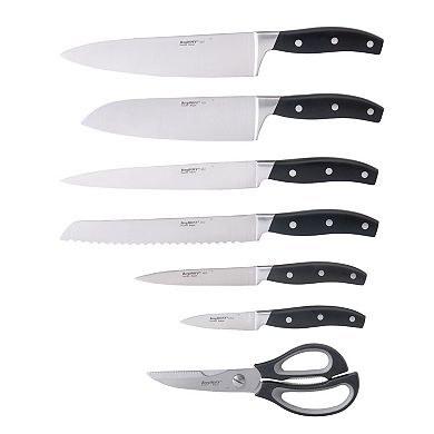 BergHOFF Forged 9-Piece Stainless Steel Knife Block Set with Sharpener