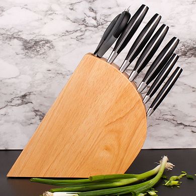 BergHOFF Forged 9-Piece Stainless Steel Knife Block Set with Sharpener