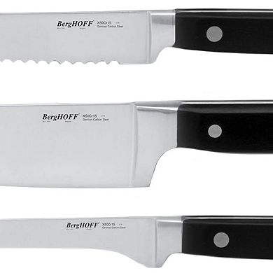 BergHOFF Essentials Contempo 6-Piece Stainless Steel Knife Set with Wood Case