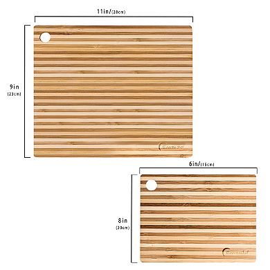 BergHOFF Aaron Probyn 4-Piece Cheese Knife and Bamboo Cutting Board Set