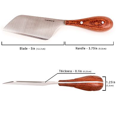 BergHOFF Aaron Probyn 4-Piece Cheese Knife and Bamboo Cutting Board Set