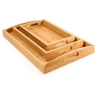 BergHOFF Bamboo 3 pc Serving Tray Set