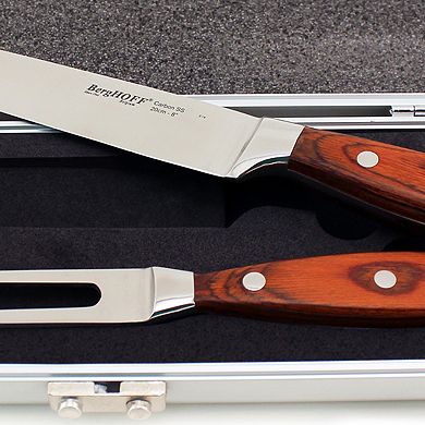 BergHOFF Pakka Wood 7-Piece Stainless Steel Steak & Carving Knife Set