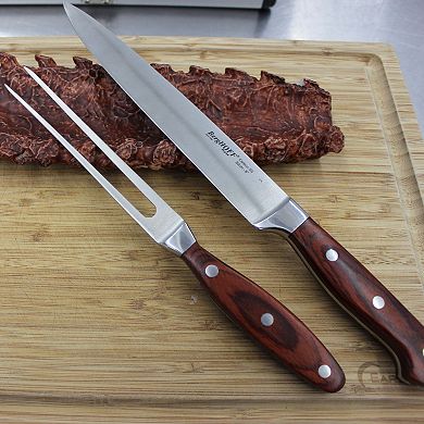 BergHOFF Pakka Wood 7-Piece Stainless Steel Steak & Carving Knife Set