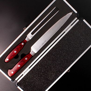 BergHOFF Pakka Wood 7-Piece Stainless Steel Steak & Carving Knife Set