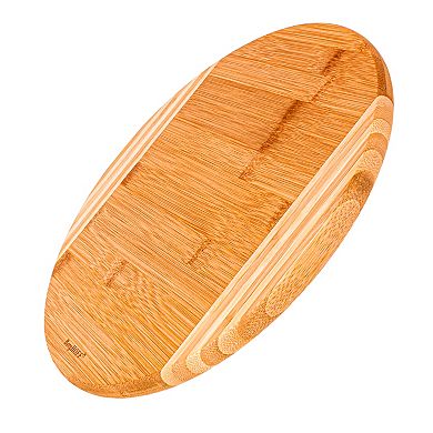 BergHOFF Aaron Probyn 3-Piece Cheese Knife and Round Bamboo Cutting Board Set