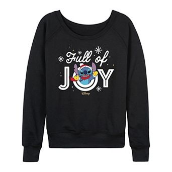 Disney's Lilo & Stitch Women's Full Of Joy French Terry Long Sleeve Tee