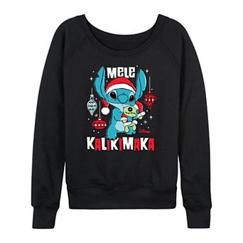 Disney's Lilo & Stitch Women's Mele Kalikimaka French Terry Long Sleeve Tee