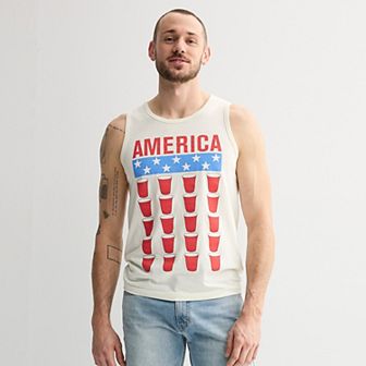 Men's America Sleeveless Graphic Tee
