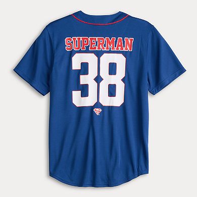 Men's DC Comics Superman Baseball Jersey