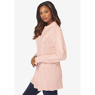 Roaman's Women's Plus Size Fit And Flare Sweater