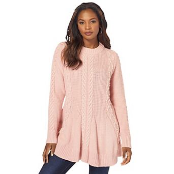 Roaman's Women's Plus Size Fit And Flare Sweater