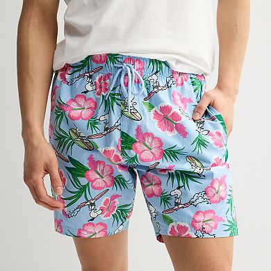 Men's Peanuts Snoopy Surf Shorts