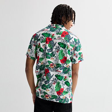 Men's Star Wars Tropical Button Down Short Sleeve Shirt