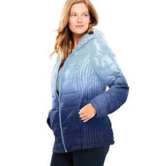 Woman Within Plus Size Packable Puffer Jacket