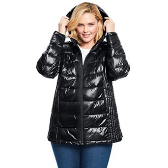 Woman Within Plus Size Packable Puffer Jacket
