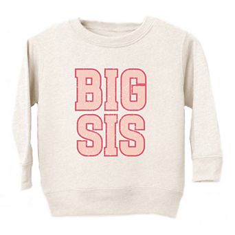 Big Sis Distressed Toddler Graphic Sweatshirt