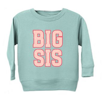 Big Sis Distressed Toddler Graphic Sweatshirt