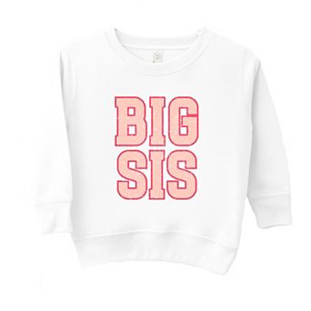 Big Sis Distressed Toddler Graphic Sweatshirt