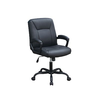 Adjustable Height Office Chair With Padded Armrests