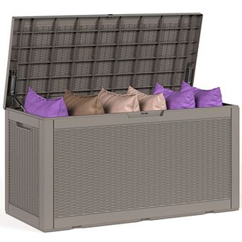 100 Gallon Outdoor Patio Deck Storage Box Floor Decor