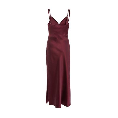 Quiz burgundy fashion dress