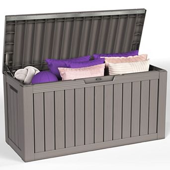 80 Gallon Outdoor Patio Deck Storage Box Floor Decor