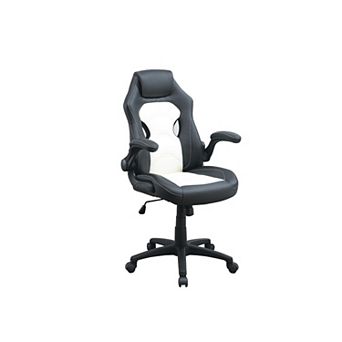 Adjustable Height Executive Office Chair In Black And White