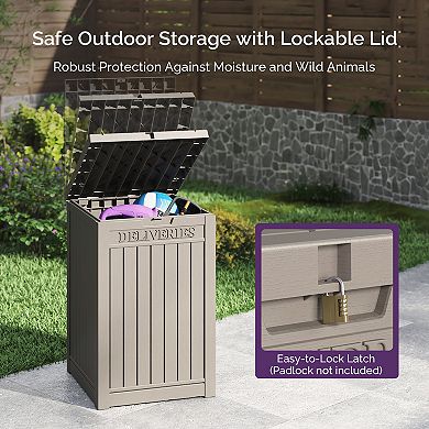 48 Gallon Outdoor Patio Deck Storage Box Floor Decor