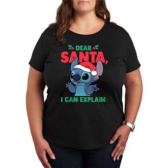 Disney's Lilo and Stitch Plus Size Dear Santa Graphic Tee
