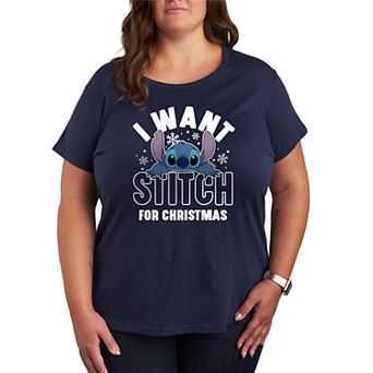 Disney's Lilo and Stitch Plus Size A Stitch For Christmas Graphic Tee