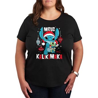 Disney's Lilo and Stitch Plus Size Mele Kalikimaka Graphic Tee