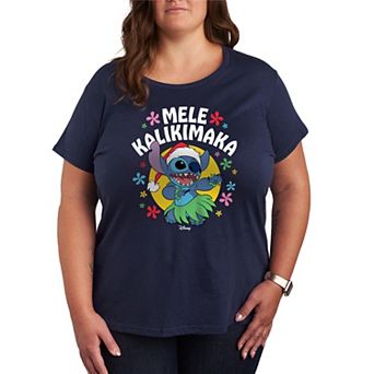 Disney's Lilo and Stitch Plus Size Mele Kalikimaka Graphic Tee