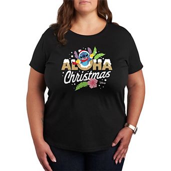 Disney's Lilo and Stitch Plus Size Aloha Christmas Graphic Tee