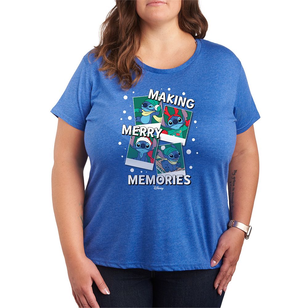Disney's Lilo and Stitch Plus Size Merry Memories Graphic Tee