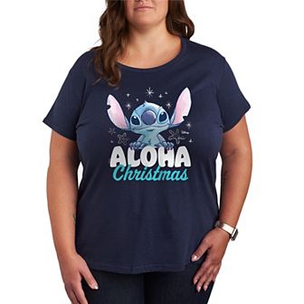 Disney's Lilo and Stitch Plus Size Aloha Christmas Graphic Tee