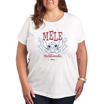Disney's Lilo and Stitch Plus Size Mele Kalikimaka Graphic Tee