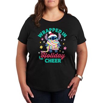 Disney's Lilo and Stitch Plus Size Holiday Cheer Graphic Tee
