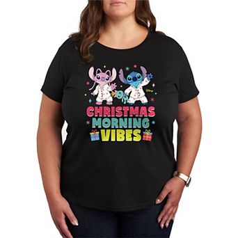 Disney's Lilo and Stitch Plus Size Christmas Morning Graphic Tee
