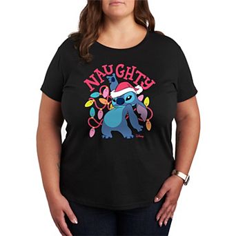 Disney's Lilo and Stitch Plus Size Naughty List Graphic Tee