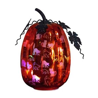 Evergreen Enterprises LED Glass Cats Pumpkin