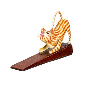 Evergreen Enterprises Handcrafted Cat Door Stopper