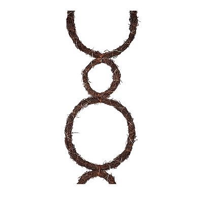 Evergreen Enterprises Large & Small Pre-Lit Circle Grapevine Garland