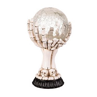 Evergreen Enterprises LED Skull Hand Globe Statuary Table Decor