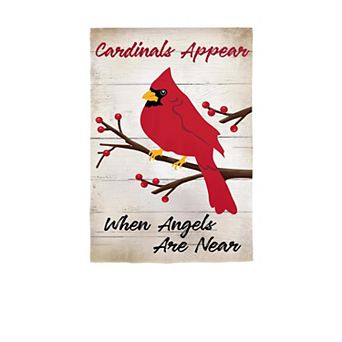 Evergreen Enterprises When Angels are Near Applique Garden Flag
